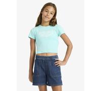 T-shirt court fille Roxy Baby One More Time Bleu 16 ans