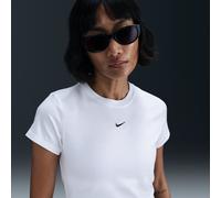 T-shirt court Nike Chill Knit pour femme Blanc/Noir M (FR 42-44)