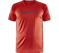 Craft Sportswear T-shirt Core Essence Logo manches courtes Rouge S Homme