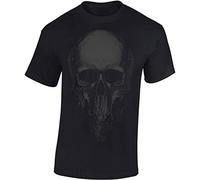 T-Shirt: Crâne - Halloween Fantaisie Horreur Tee-Shirt - Horror Fantasy - Skull - Idée Cadeau - Homme-s Femme-s - Gamer - Mort-Vivant Zombie - Ciné Biker (M)