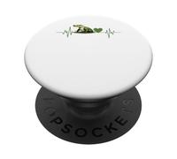 T-Shirt Crocodile Alligator Crocodiles Heartbeat PopSockets PopGrip Adhésif