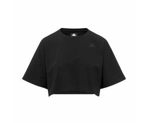 T-shirt crop femme Kappa Icropa Athleisure Noir S Female