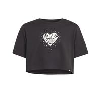 T-shirt enfant filles adidas EVERYDAY GLAM CROPPED GRAPHIC T-SHIRT JUNIOR Noir 14 / 15 ans