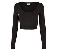 T-shirt crop manches longues femme Urban Classics Organic Noir 3XL