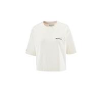 T shirt crop salomon logo beige femme