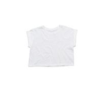 T-shirt crop top court femme Mantis Blanc L