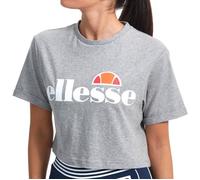 T-shirt Crop Top Ellesse Alberta - Gris - Manches courtes - Coton doux L