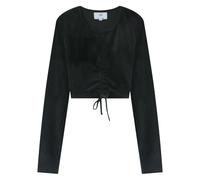 T-shirt crop top femme Sixth June Cordon Details Noir S