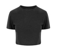 T-Shirt Cropped Femme Awdis Tri-Blend À Manches Courtes