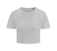 T-Shirt Cropped Femme Awdis Tri-Blend À Manches Courtes