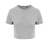 T-Shirt Cropped Femme Awdis Tri-Blend À Manches Courtes