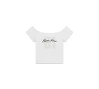 T-shirt dÃ©colletÃ© femme Guess Blanc S