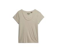 T-shirt dÃ©colletÃ© femme Superdry Studios Gris XS