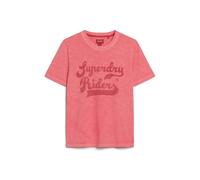 T-shirt dÃ©contractÃ© Ã imprimÃ© effet baiser femme Superdry Archive Rose S