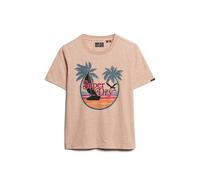 T-shirt dÃ©contractÃ© Ã rayures femme Superdry Outdoor Orange 2XS