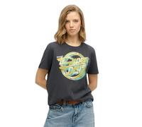 T-shirt dÃ©contractÃ© femme Superdry Rock Band Gris M