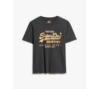 T-shirt dÃ©contractÃ© femme Superdry Vintage Logo Noir 2XS