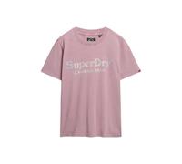 T-shirt dÃ©contractÃ© mÃ©tallisÃ© femme Superdry Venue Violet L