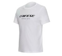 T-Shirt Dainese Essence Wordmark Blanche White Col Rond Estivale Manches Courtes