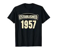 T-Shirt d'anniversaire 1957 « Born in 1957 » T-Shirt
