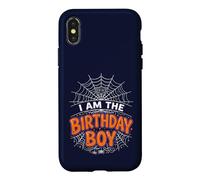 T-Shirt d'anniversaire « I'm The Boy » avec Toile d'araignée pour Halloween Coque pour iPhone X/XS