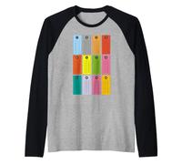 T-Shirt d'apprentissage des Tables de Multiplication mathématiques pour Enfants Manche Raglan
