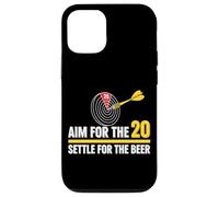 T-Shirt Darts Aim for The 20 Settle for Beer Thrower Coque pour iPhone 12/12 Pro
