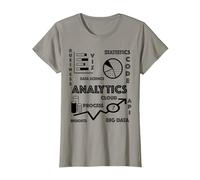 T-Shirt Data Analysts, Scientists, BI, STEM T-Shirt, Femme, Ardoise, XL