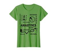 T-Shirt Data Analysts, Scientists, BI, STEM T-Shirt, Femme, Herbe, XL