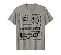 T-Shirt Data Analysts, Scientists, BI, STEM T-Shirt, Homme, Ardoise, XXL