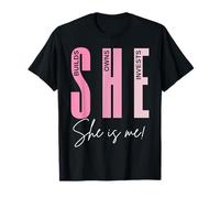 T-Shirt d'autonomisation She Builds, She Owns, She Invests, She is Me T-Shirt