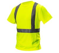 T-shirt d'avertissement, jaune, taille M