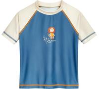 PLAYSHOES Protection UV 'Dschungel' écru / pétrole / orange, Taille 98-104