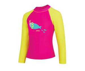 T-shirt de bain zippé à manches longues enfant Zoggs Bleu 6 ans