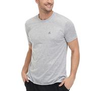 T-Shirt de Base à Manches Courtes Ultra Doux pour Homme Coupe Moderne Col Rond T-Shirt Imprimé