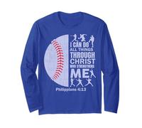 T-Shirt de Baseball chrétien avec Verset de la Bible Christ pour Hommes, garçons et Enfants Manche Longue