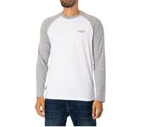 T-Shirt De Baseball Essentiel À Manches Longues - Superdry - Homme - Blanc XL