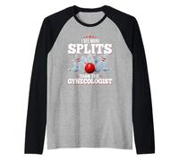 T-Shirt de Bowling I See More Splits Than The Gynecologist Manche Raglan