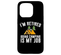 T-Shirt de Camping pour Les Jeunes retraités Camping is My Job Coque pour iPhone 15 Pro