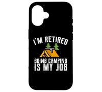 T-Shirt de Camping pour Les Jeunes retraités Camping is My Job Coque pour iPhone 16