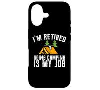 T-Shirt de Camping pour Les Jeunes retraités Camping is My Job Coque pour iPhone 17