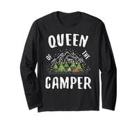 T-Shirt de Camping Queen of The Camper Manche Longue