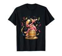 T-Shirt de Carnaval de Cologne - Flamant Rose - en Forme de cœur T-Shirt