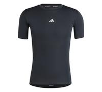 Adidas T-shirt fonctionnel Techfit Compression noir/blanc Taille L