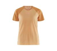 Maillot manches courtes craft pro trail orange sable femme