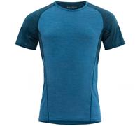 T-shirt de course en mérinos pour hommes Devold Running 130 bleu S