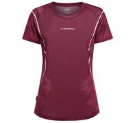 T-shirt de course pour femmes La Sportiva Pacer Redwood/Chalk L