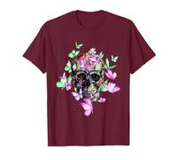 T-shirt de crâne de papillon jour des morts T-Shirt