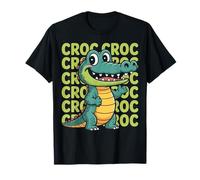 T-Shirt de Crocodile Souriant maladroit T-Shirt