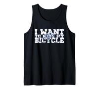 T-Shirt de Cyclisme avec Inscription « I Want to Ride My Bicycle » Débardeur